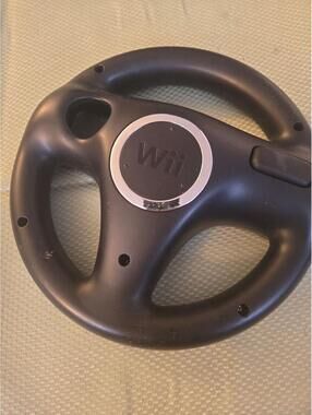 Official Nintendo Wii Wheel Racing Accessory - Black